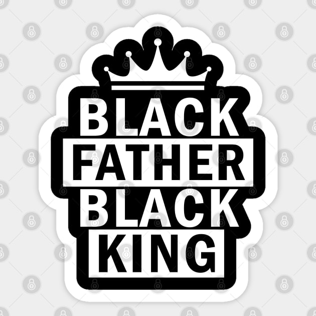 Black Father, Black King, African American, Black Lives Matter, Black Pride Sticker by UrbanLifeApparel
